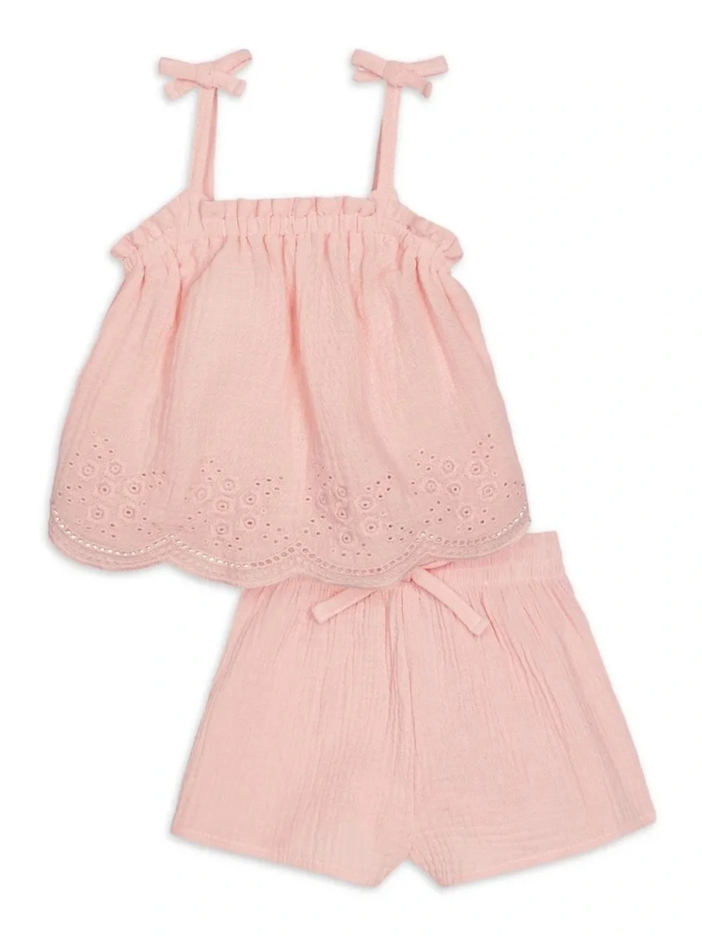 NWOT Modern Moments By Gerber Toddler Girl Casual Cotton Gauze Outfit Set, 4T